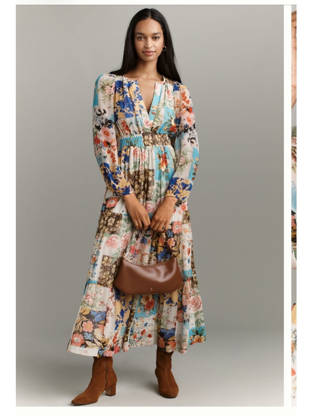 The Somerset Maxi Dress Long Sleeve Chiffon Edition